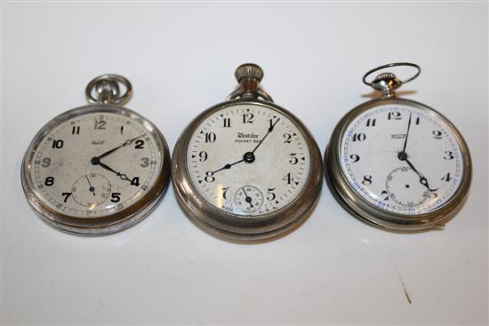 Military pocket watch & 2 others